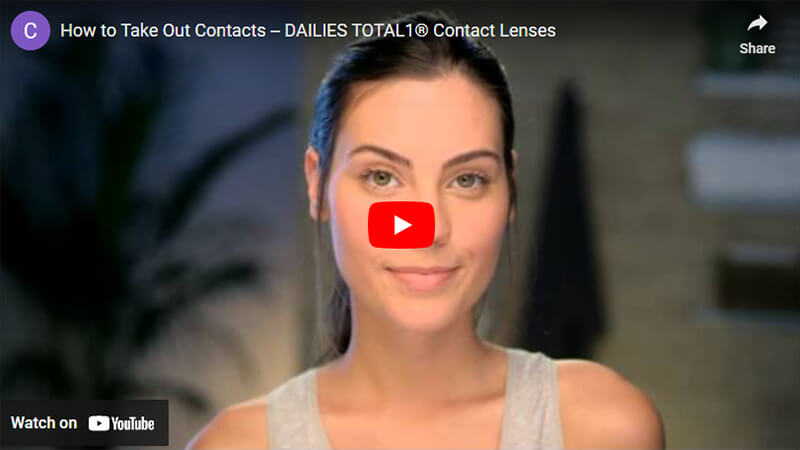 How to remove your contact lenses
